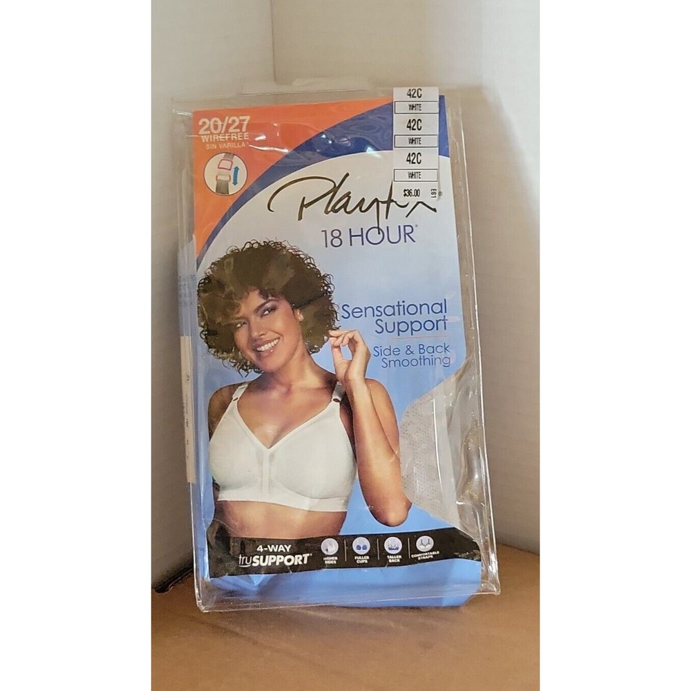 Playtex 18 Hour Women`s Lace Wirefree Bra - 42c